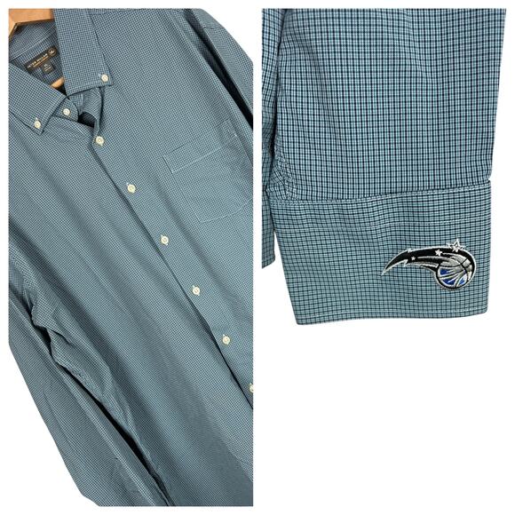 PETER MILLAR Mens XL Summer Comfort Nylon Performance Orlando Magic Button Shirt - Picture 1 of 9